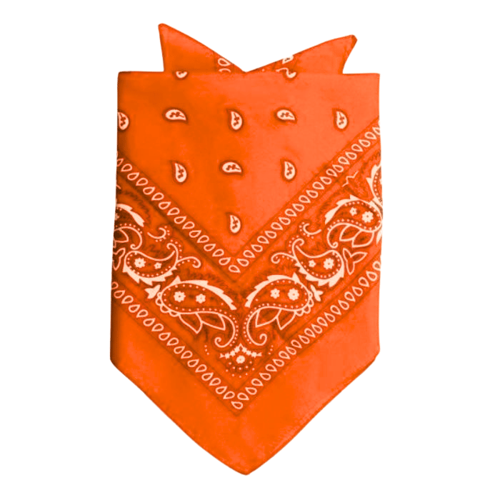 Bandana med traditionellt mönster orange 55x55 cm