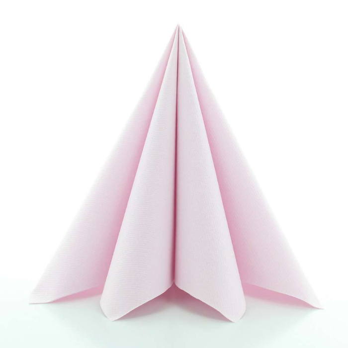 Lyxservetter rosa 12x - 40x40 cm