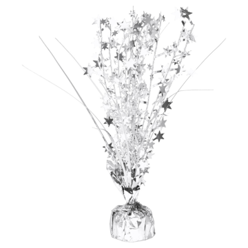 Ballongvikt stjärnor silver 32 cm - 200 g