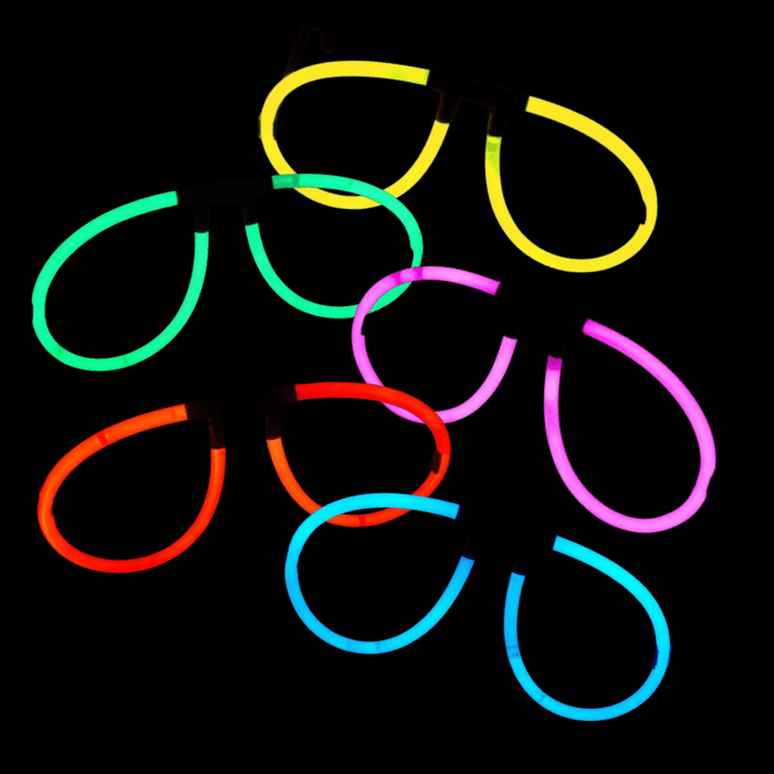 Knäcklys glasögon blandat - 5 delar