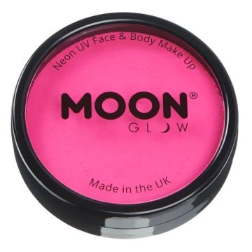 Neon UV Ansikts Och Kropsmaling Intens Rosa 36 g Moon Creations