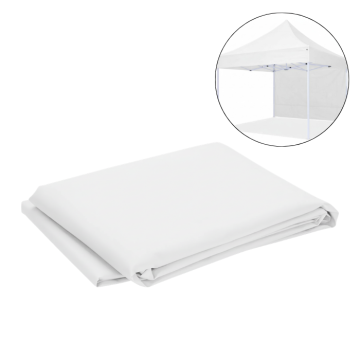 Sidovägg till pavilion 3x2 m vit