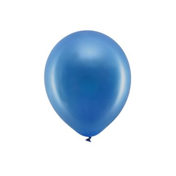 Metallic Mörkblå Ballonger 10x - 30 cm