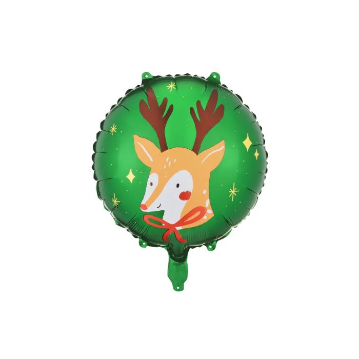 Julgod folieballong ren - Ø45 cm