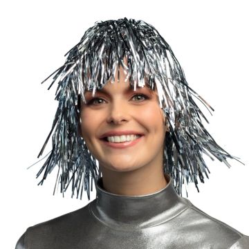 Peruk silver glitter