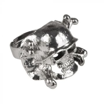 Kranie dødningehoved ring sæt 8x - onesize