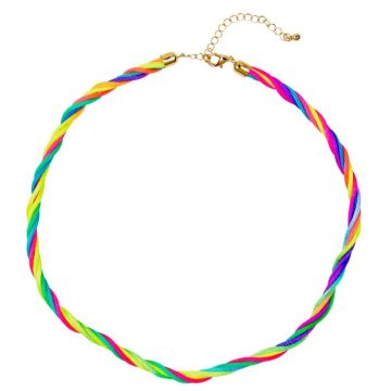 Twisted Neon Regnbågsfärgat Halsband