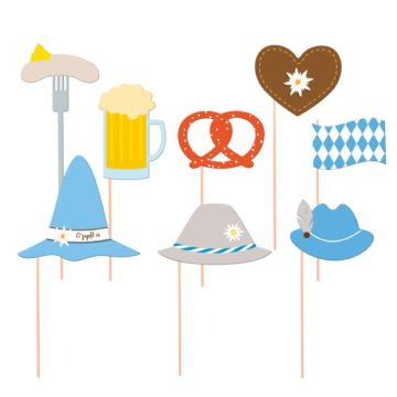 Photo Booth rekvisita Oktoberfest 10x