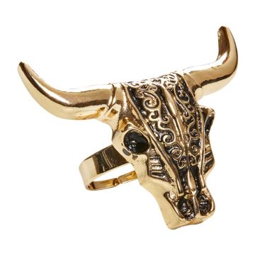 Western Cowboy Guld Ring Buffalo