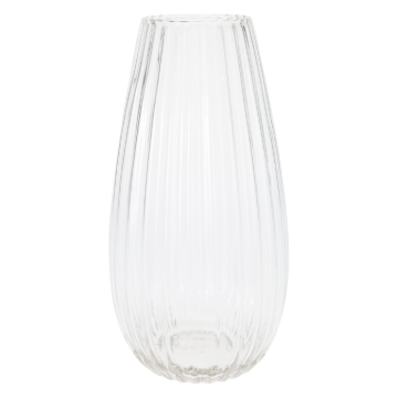 Stilren transparent glasvas 150x300 mm 