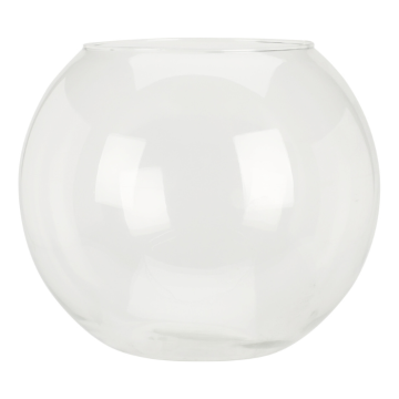 Transparent skålvas i glas 240x210 mm