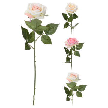 Kunstig rose assorteret 60 cm