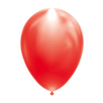 Röd LED Ballong 5x - 26 cm