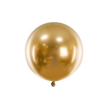 Guld Chrome ballong - 60 cm
