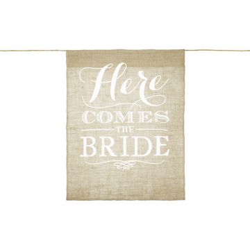 "Here Comes The Bride" Skylt - 41 x 51 cm