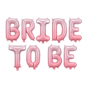 Bride To Be Folieballong Rosa - 350 x 45 cm