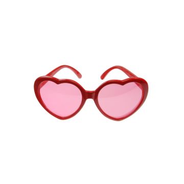 Hjärtsolglasögon Röd