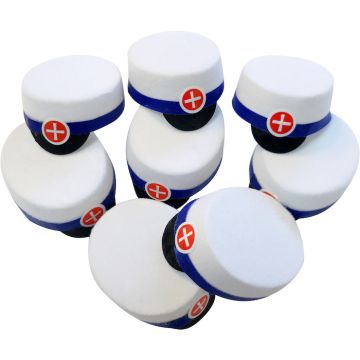 Mini Studenthatt Blå 8x - 2,5 cm