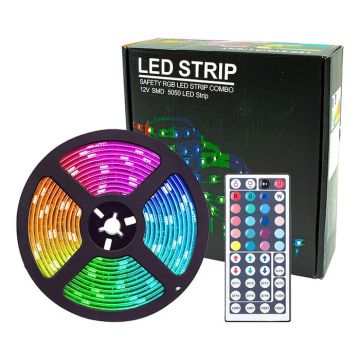 Färgskiftande LED-ljusslinga 2x5 meter Inkl. fjärrkontroll