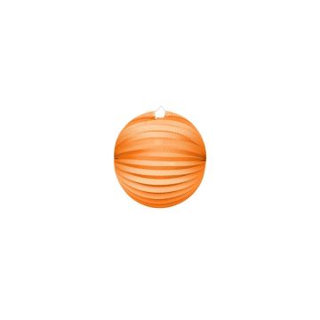 Rund Papperslykta i Orange - 25 cm