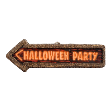 Neon Halloween Skylt - 56 x 17 cm