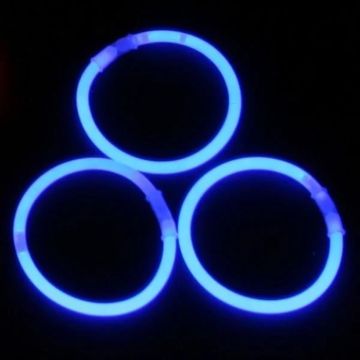 Blå Glowstick 100x - Självlysande armband