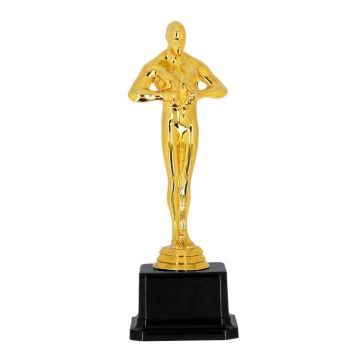 Guld farvet Hollywood award statuette - 21 cm