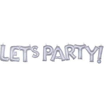 "LETS PARTY!" Holografisk Folieballong