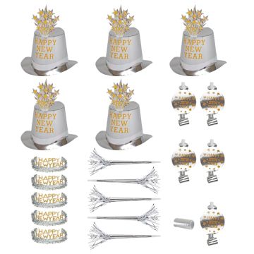 Silver nyårset 10 personer gott nytt år
