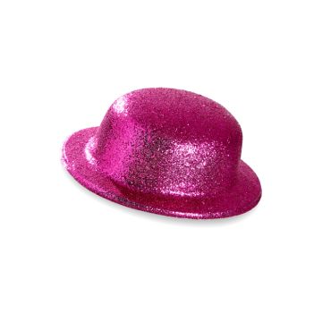 Bowlerhatt pink glitter