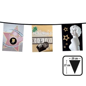 Hollywood plastik guirlande - 6 m