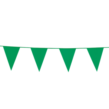 Grön Flaggirlang 20 x 30 cm - 10 m