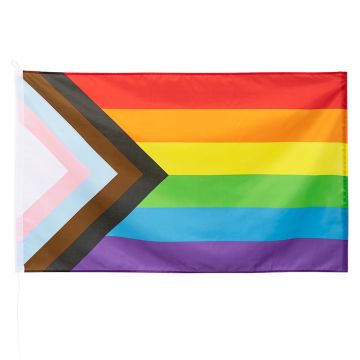 Progress pride flagga - 90x150 cm