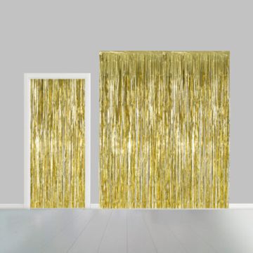 Guld Glittergardin 100 x 240 cm
