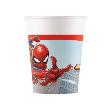 Spiderman pappersmuggar 8x - 200 ml