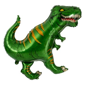 Dinosaur T-rex folieballong grön 84 cm