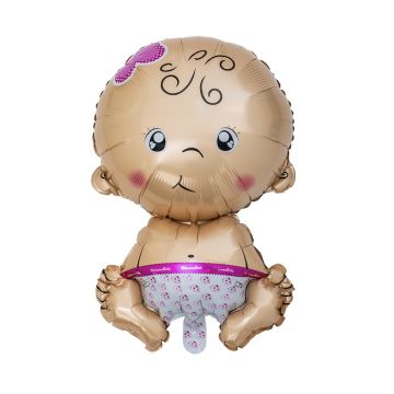 Babyflicka foliebalong 60 cm