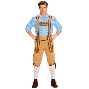 Tyroler lederhosen byxor beige