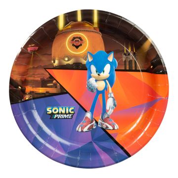 Sonic pappers tallrikar 8x - 23 cm