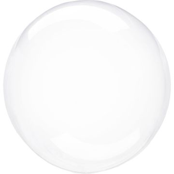 Transparent Kristall Klar Folie Ballong 40 cm