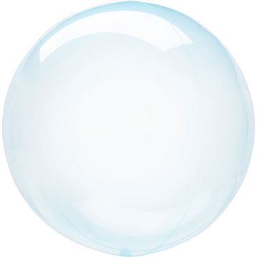 Blå Kristall Klar Folie Ballong 40 cm