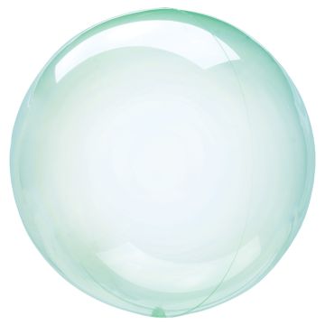 Grön Kristall Klar Folie Ballong 40 cm