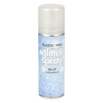 Glitterspray för kropp och hår 125 ml blå 
