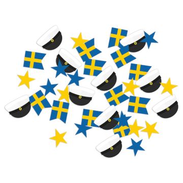 Svenskaflaggan Student Konfetti - 15 g