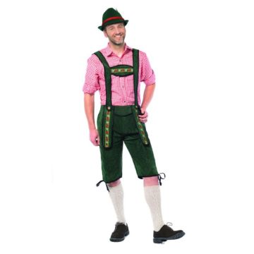 Tyroler lederhosen byxor Johann lång grön