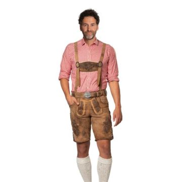 Tyroler lederhosen byxor kort brun