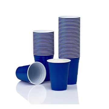 Blue Cups 20x Plastmuggar -  0,47 liter