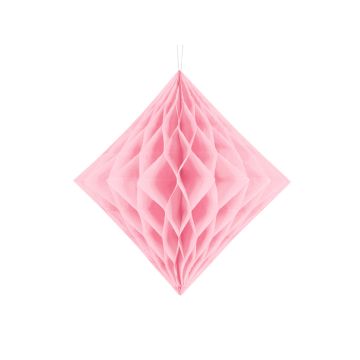 Diamant Honeycomb I Rosa - 20cm