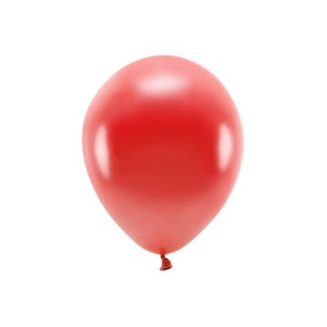 Metallic Röd Ballonger 10x - 30 cm 