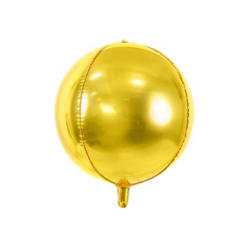 Metallisk Guld folieballong - 40 centimeter